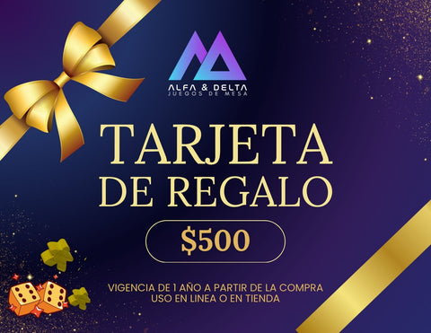 Tarjeta de Regalo de Alfa & Delta