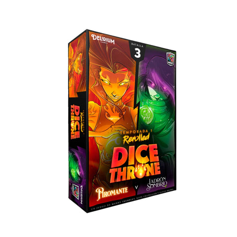 Dice Throne 3: Piromante vs Ladrón Sombrío (Español)