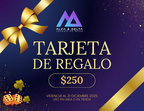 Tarjeta de Regalo de Alfa & Delta