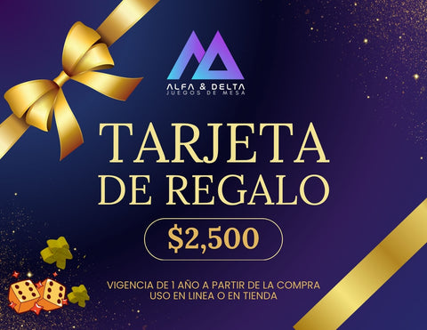 Tarjeta de Regalo de Alfa & Delta
