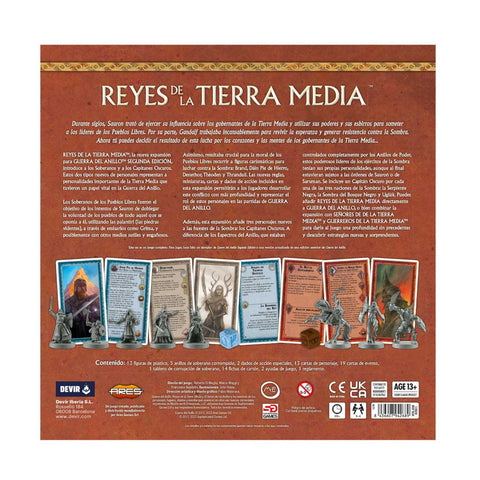 Guerra del anillo expansión: Reyes de la Tierra media ￼(Español)