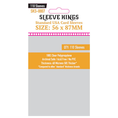 Sleeve Kings Standard USA Sleeves (56 x 87mm) 110 pzs