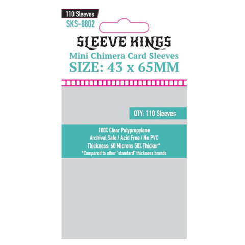 Sleeve Kings Mini Chimera Card Sleeves (43 x 65mm) 110 pzs