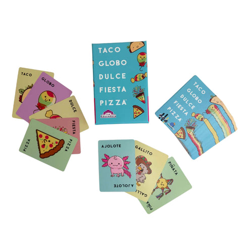 Taco, Globo, Dulce, Fiesta, Pizza (Español)